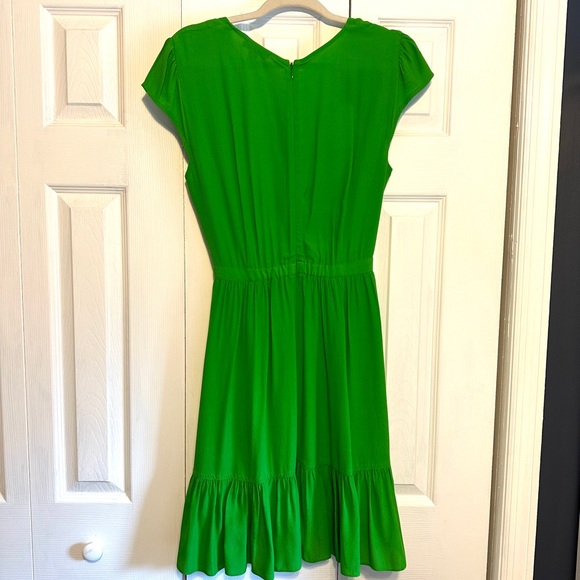 J.Crew Green Faux Wrap Dress - Picture 4 of 8
